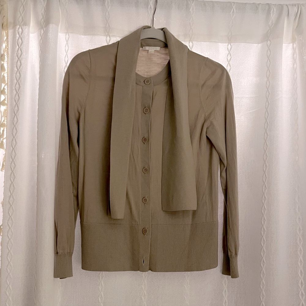 COS XS Cardigan with Neck Tie